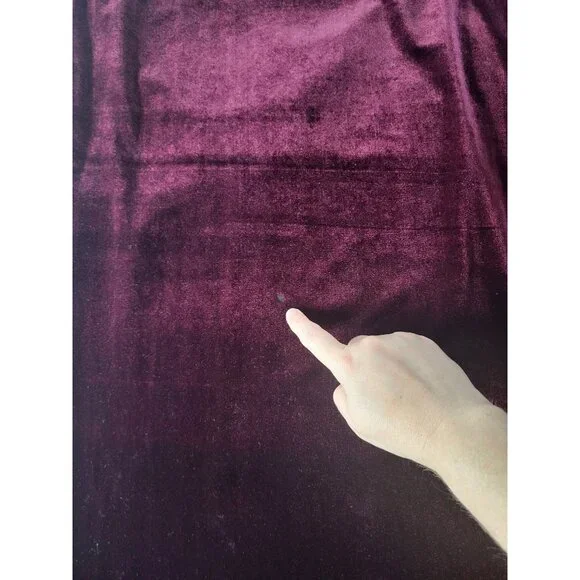 VTG LAPIS Womens Whimsigoth Velvet Maxi Dress SZ M Burgundy Grunge Witchy - Picture 10 of 11